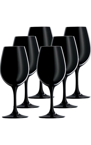 Набор бокалов для дегустации вина, цвет черный