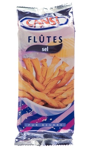Палочки Cansi Flutes Sel слоеные воздушные с солью 125г