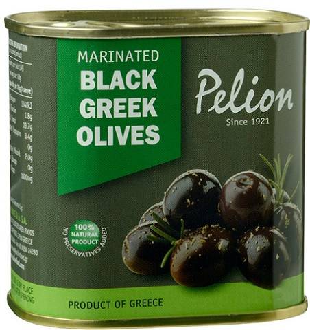 Оливки черные с перцем и каперсами