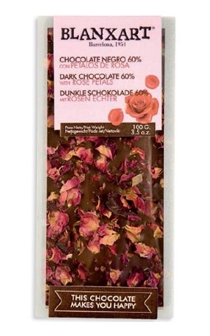 Бланщарт Темный Шоколад C Лепестками Розы