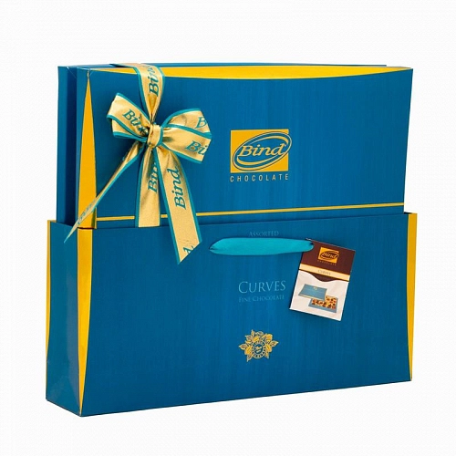 Байнд.Набор шоколадных конфет "Эксклюзив" в голубой коробке.