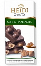 Шоколад Heidi Grand'Or тёмный с лесным орехом, 100 г  199 ₽